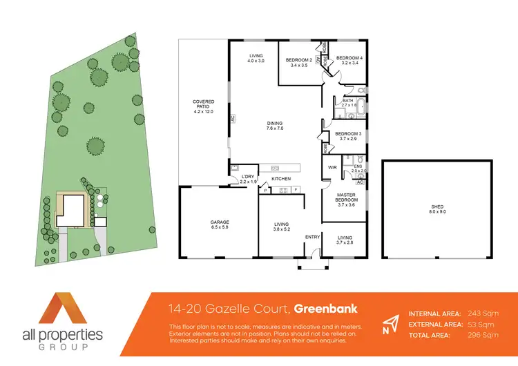 Floorplan of Homely house listing, 14-20 Gazelle Court, Greenbank QLD 4124