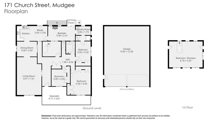 Floorplan of Homely house listing, 171 Church Street, Mudgee NSW 2850