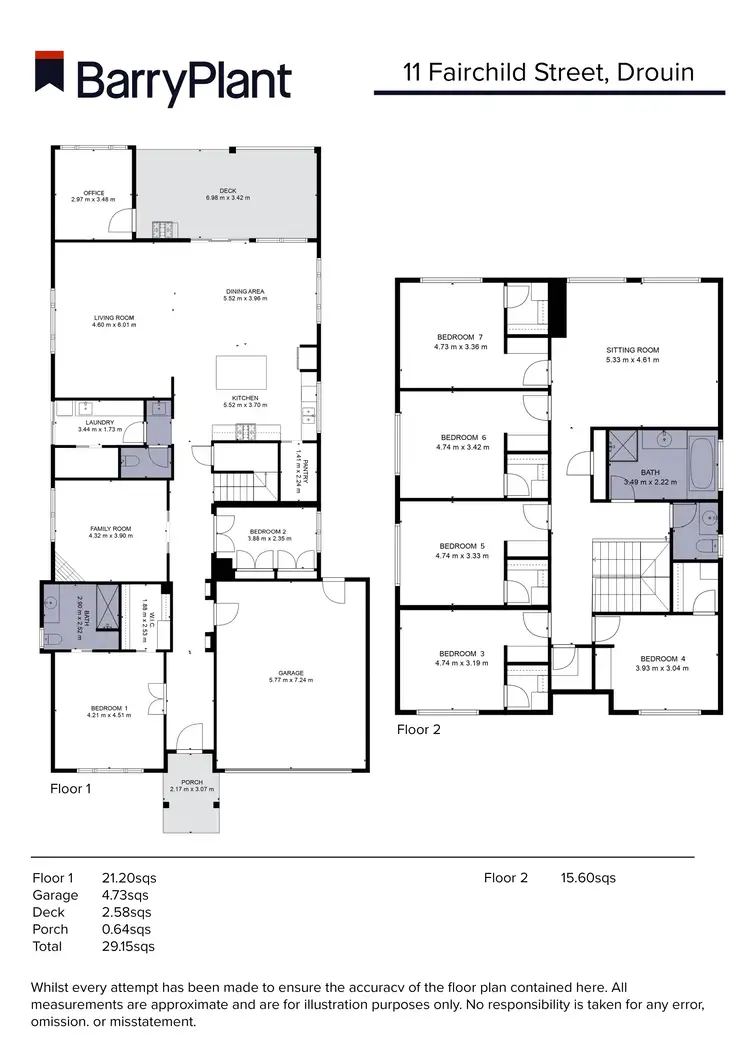 Floorplan of Homely house listing, 11 Fairchild Street, Drouin VIC 3818