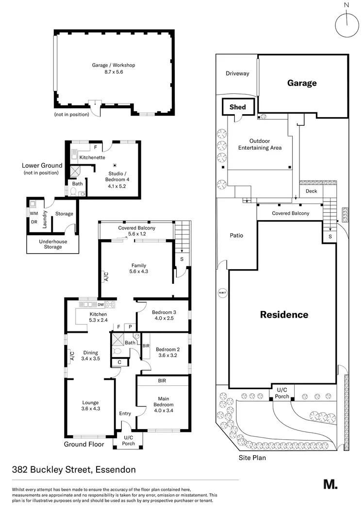 Floorplan of Homely house listing, 382 Buckley Street, Essendon VIC 3040