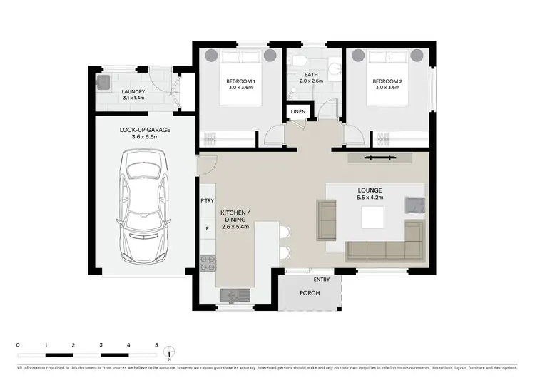 Floorplan of Homely unit listing, 1/222 William Street, Devonport TAS 7310