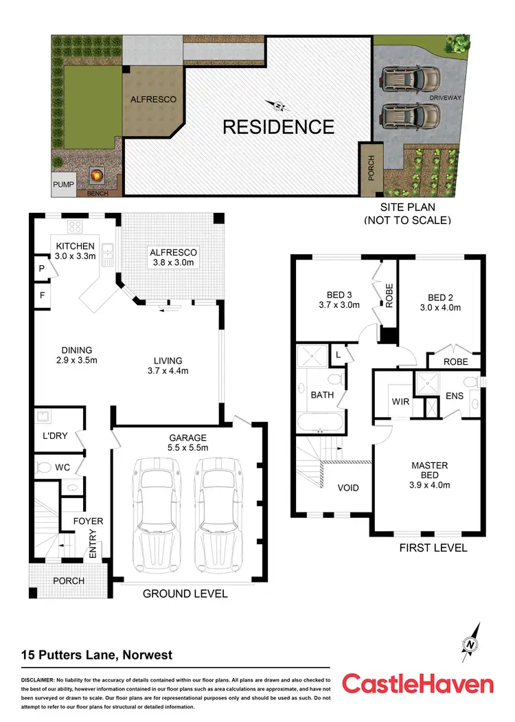 Floorplan of Homely house listing, 15 Putters Lane, Norwest NSW 2153