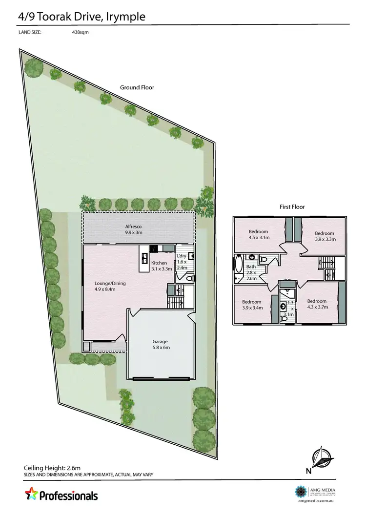 Floorplan of Homely townhouse listing, 4/9 Toorak Drive, Irymple VIC 3498