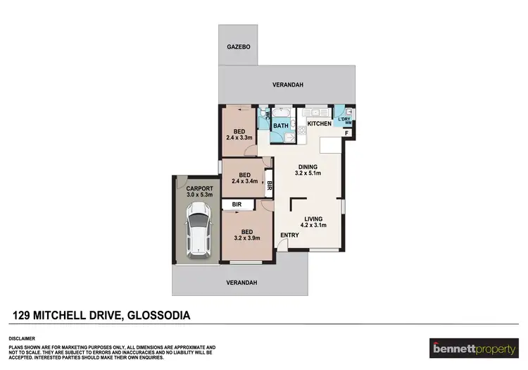 Floorplan of Homely house listing, 129 Mitchell Drive, Glossodia NSW 2756
