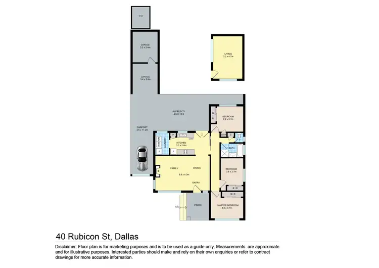 Floorplan of Homely house listing, 40 Rubicon Street, Dallas VIC 3047