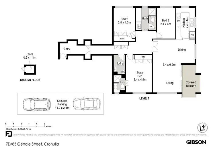 Floorplan of Homely apartment listing, 7D/83 Gerrale Street, Cronulla NSW 2230