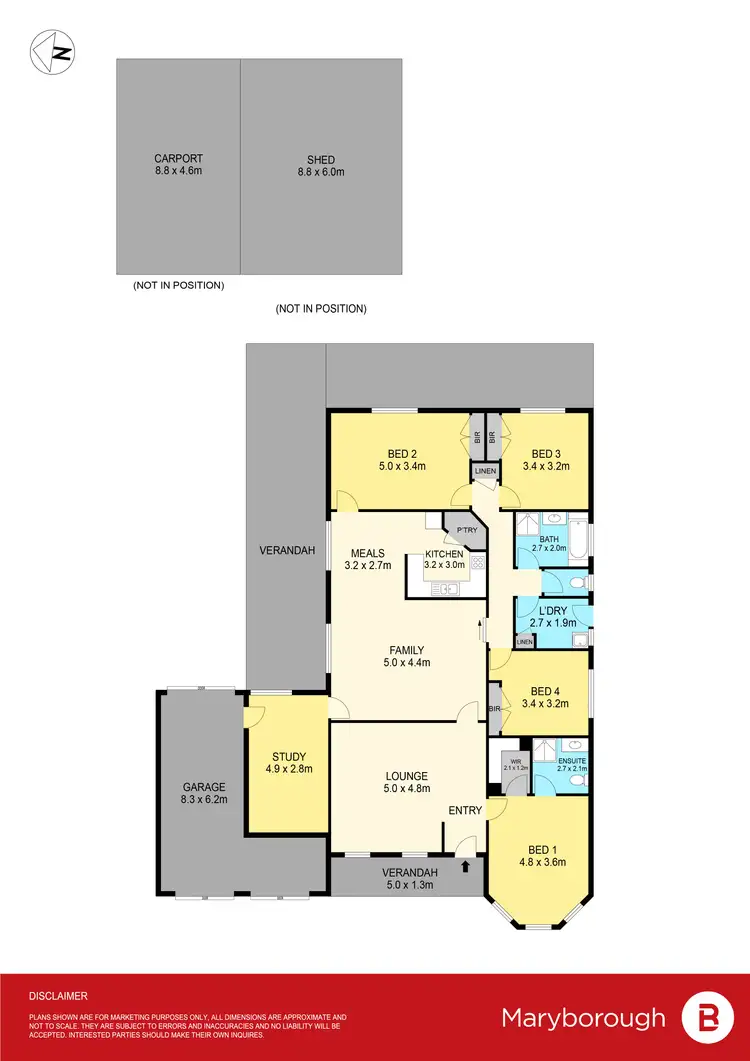 Floorplan of Homely house listing, 6 Boyce Street, Avoca VIC 3467