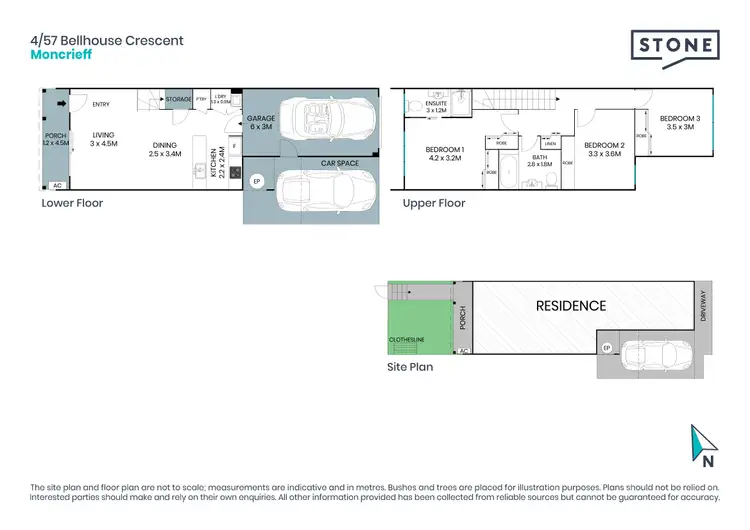 Floorplan of Homely house listing, 4/57 Bellhouse Crescent, Moncrieff ACT 2914