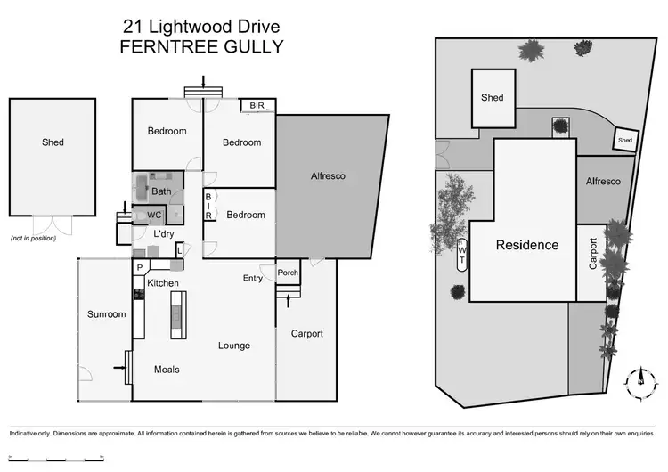 Floorplan of Homely house listing, 21 Lightwood Drive, Ferntree Gully VIC 3156