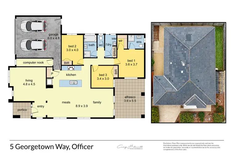 Floorplan of Homely house listing, 5 Georgetown Way, Officer VIC 3809
