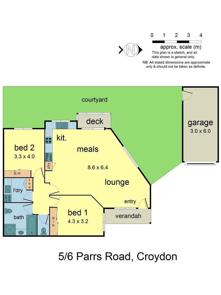 Floorplan of Homely unit listing, 5/6 Parrs Road, Croydon VIC 3136
