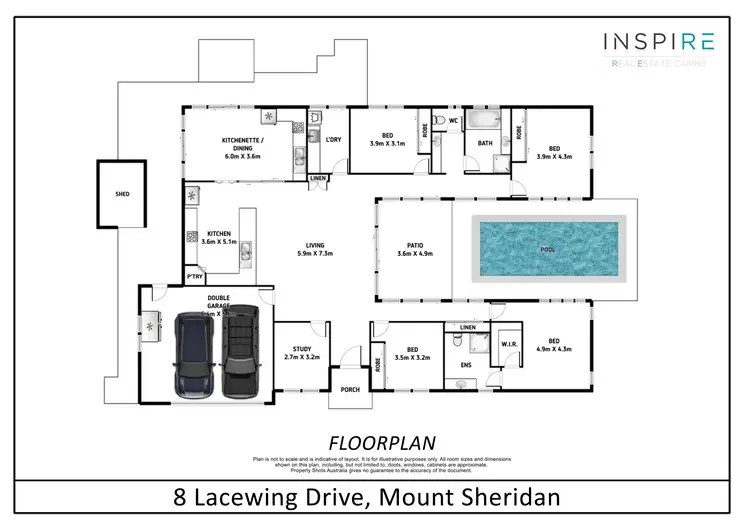 Floorplan of Homely house listing, 8 Lacewing Drive, Mount Sheridan QLD 4868