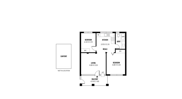 Floorplan of Homely unit listing, 25/3 Ferguson Street, Glenelg North SA 5045