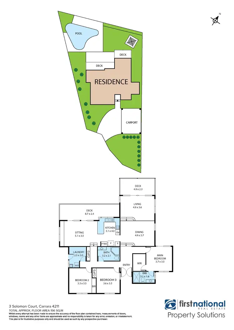 Floorplan of Homely house listing, 3 Solomon Court, Carrara QLD 4211