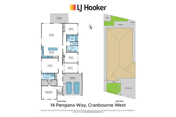 Floorplan of Homely house listing, 14 Pengana Way, Cranbourne West VIC 3977
