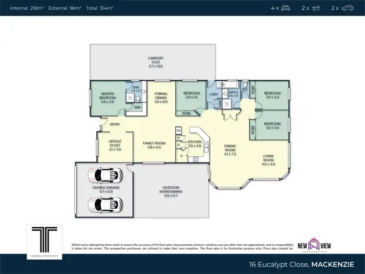 Floorplan of Homely house listing, 16 Eucalypt Close, Mackenzie QLD 4156
