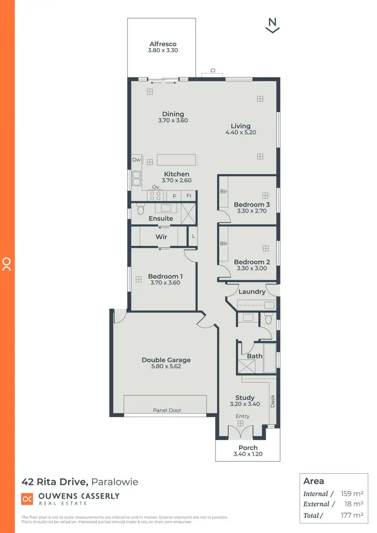 Floorplan of Homely house listing, 42 Rita Drive, Paralowie SA 5108