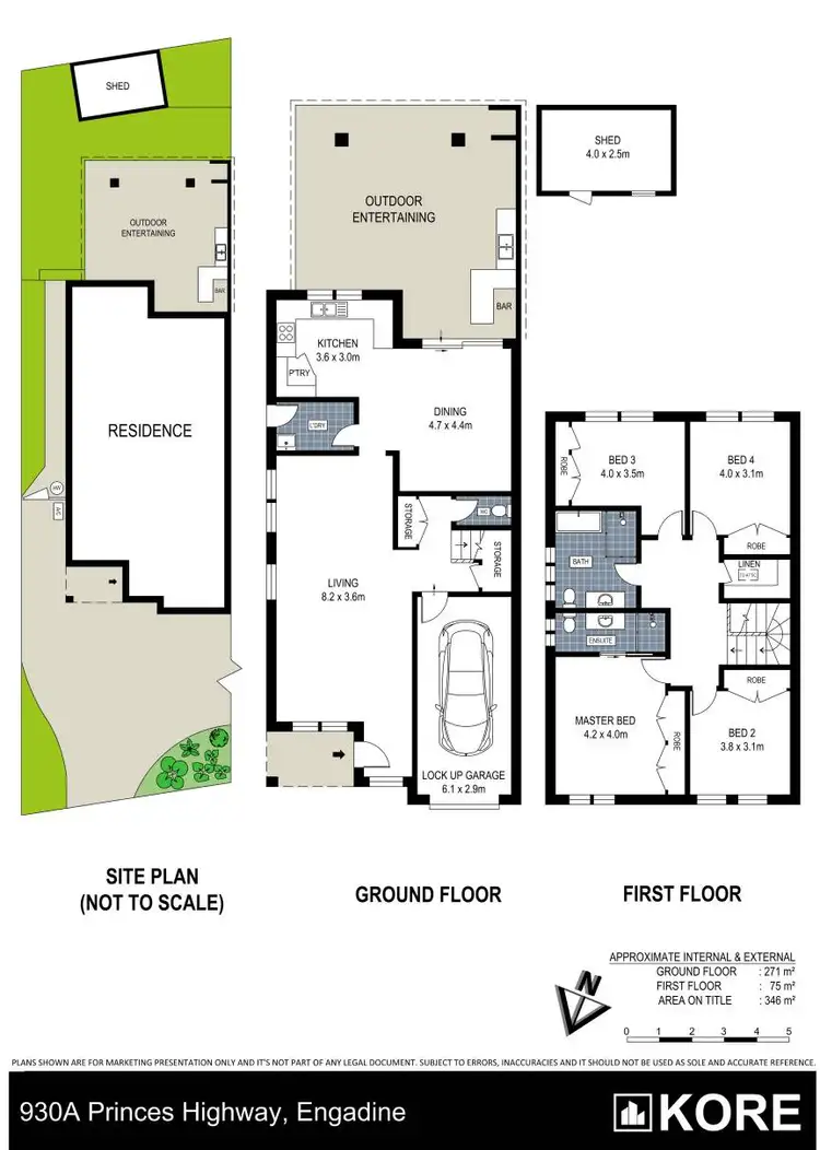 Floorplan of Homely semi-detached listing, 930A Princes Highway, Engadine NSW 2233