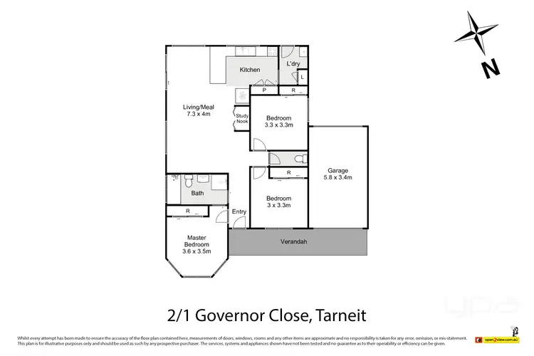 Floorplan of Homely house listing, 2/1 Governor Close, Tarneit VIC 3029