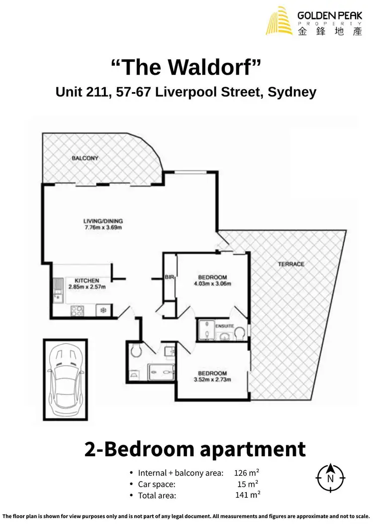 Floorplan of Homely apartment listing, 211/57-67 Liverpool Street, Sydney NSW 2000