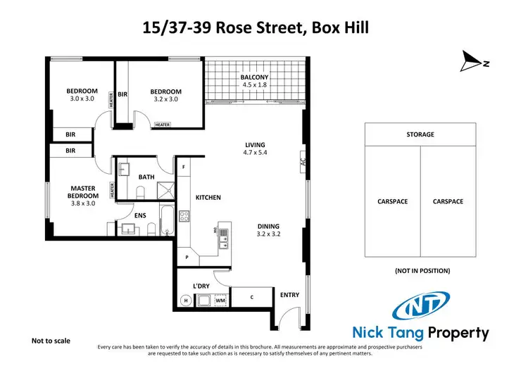 Floorplan of Homely apartment listing, 15/37-39 Rose Street, Box Hill VIC 3128