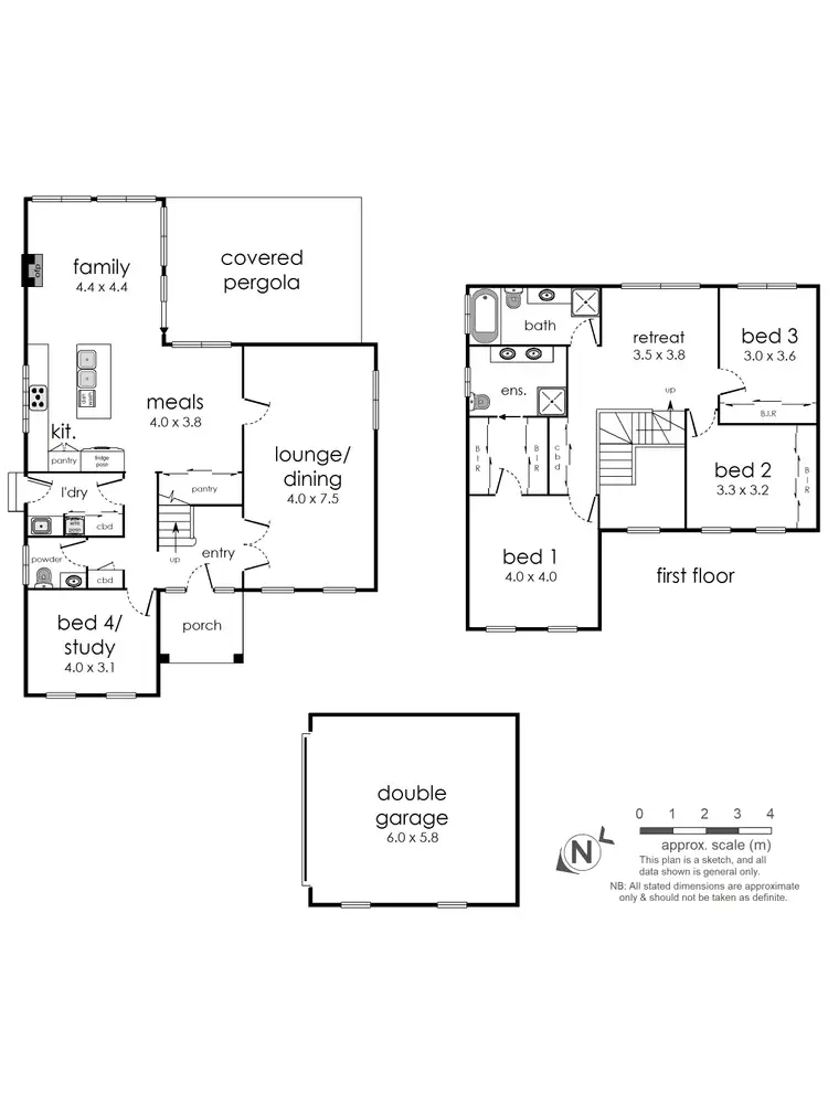 Floorplan of Homely house listing, 16 The Dell, Croydon North VIC 3136