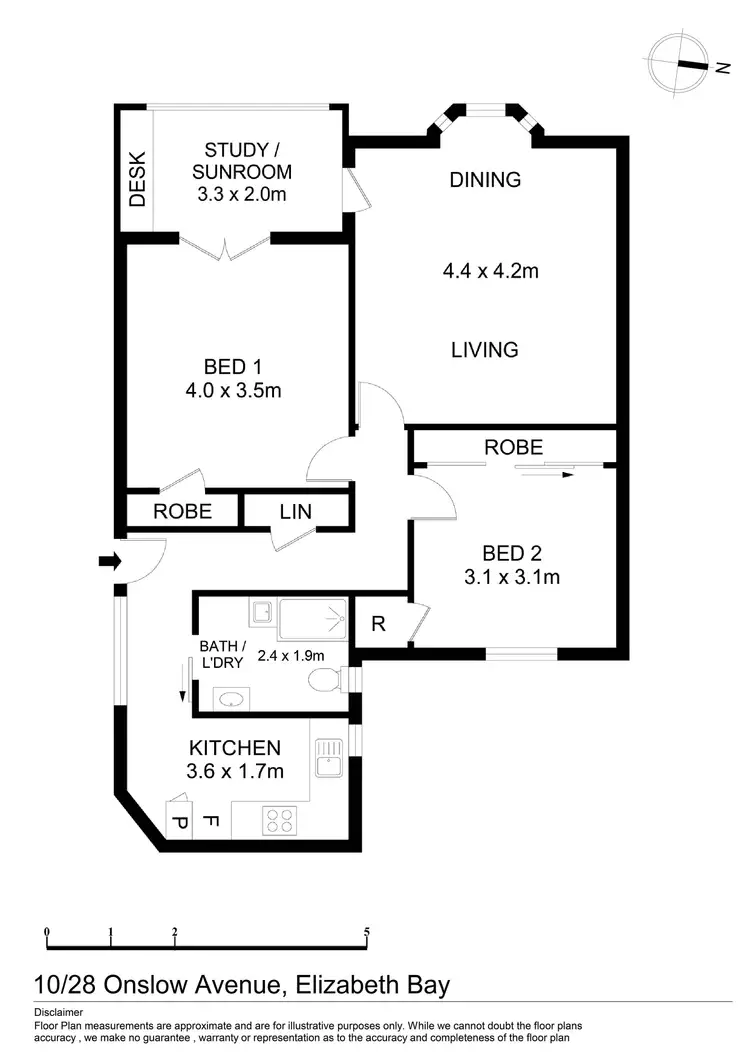 Floorplan of Homely apartment listing, 10/28 Onslow Avenue, Elizabeth Bay NSW 2011