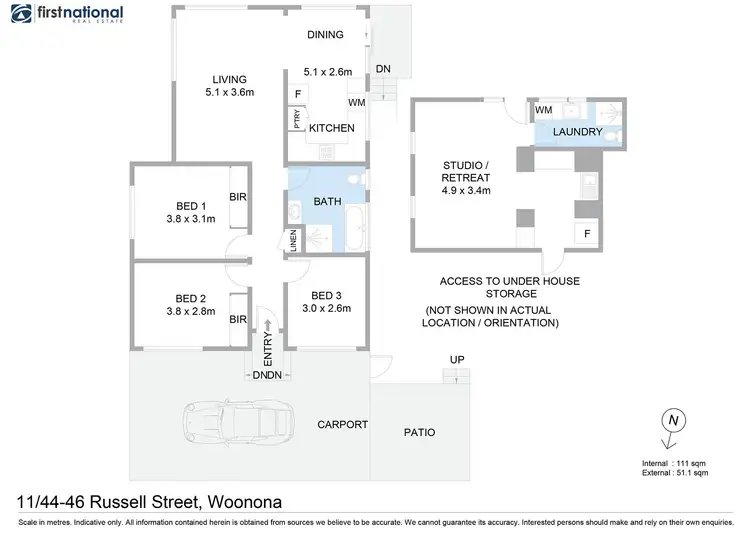 Floorplan of Homely villa listing, 11/44-48 Russell Street, Woonona NSW 2517
