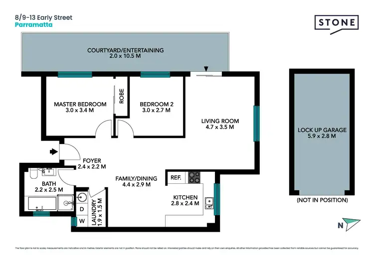 Floorplan of Homely apartment listing, 8/9-13 Early Street, Parramatta NSW 2150