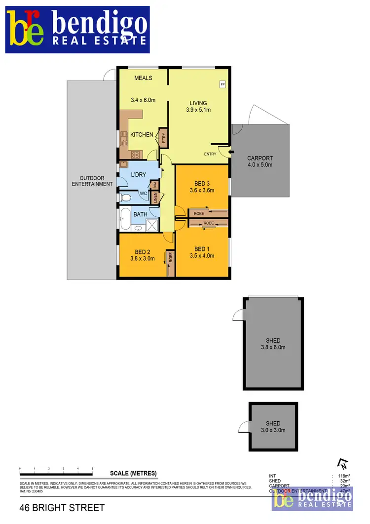 Floorplan of Homely house listing, 46 Bright Street, California Gully VIC 3556
