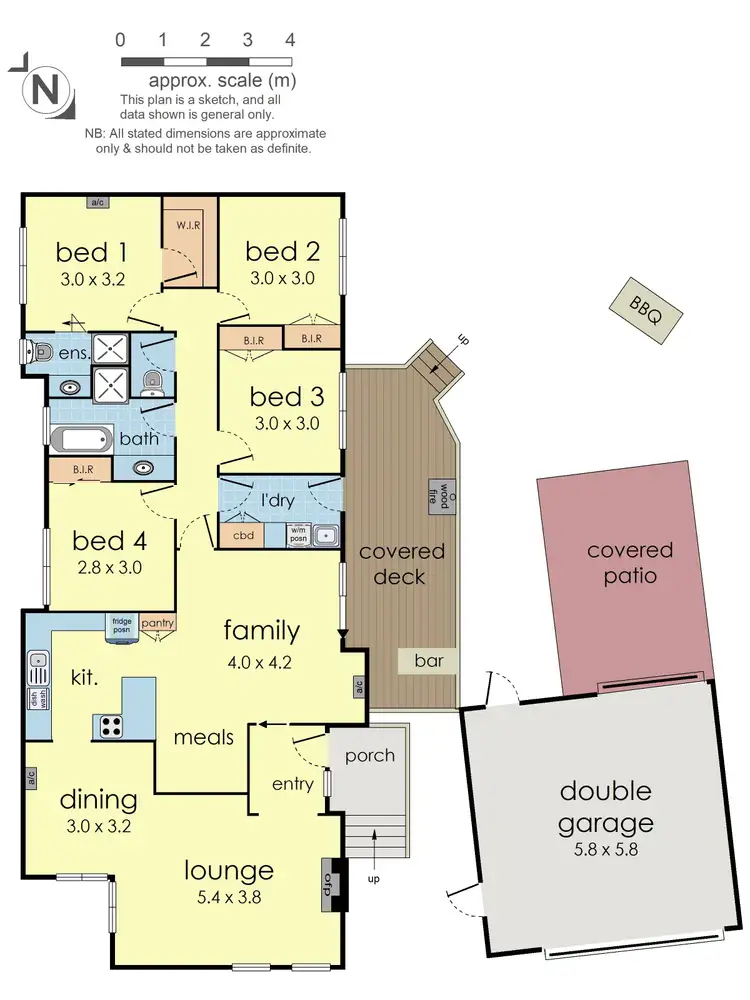 Floorplan of Homely house listing, 21 Tarwin Drive, Croydon Hills VIC 3136