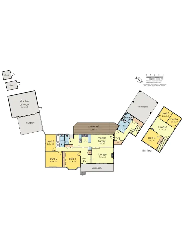 Floorplan of Homely house listing, 6 Cassia Court, Wantirna VIC 3152