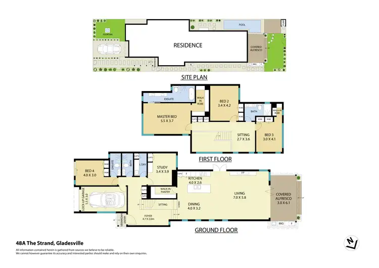 Floorplan of Homely house listing, 48a The Strand, Gladesville NSW 2111