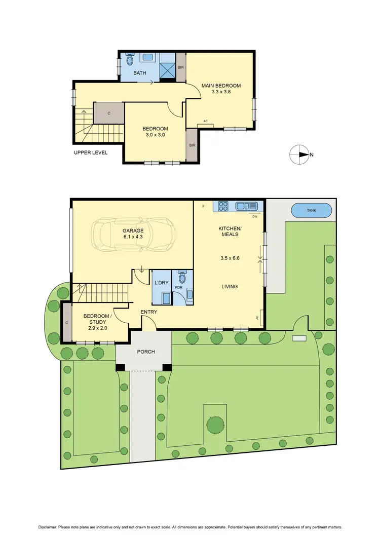 Floorplan of Homely townhouse listing, 1/297A Cumberland Road, Pascoe Vale VIC 3044