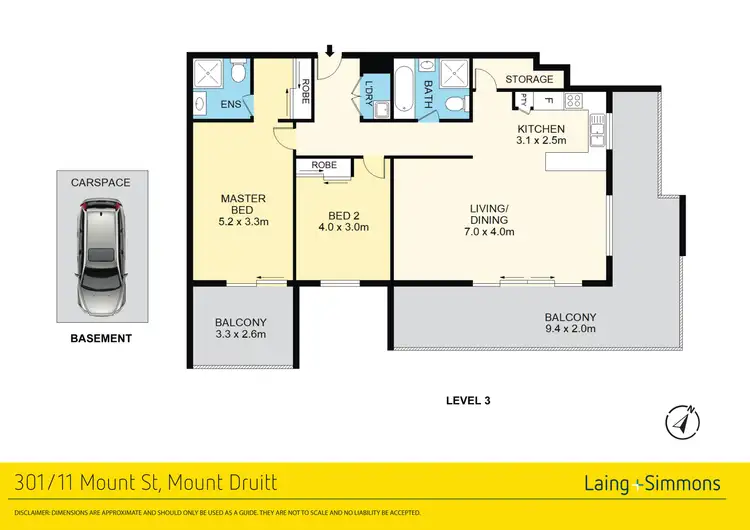Floorplan of Homely unit listing, 301/11 Mount Street, Mount Druitt NSW 2770