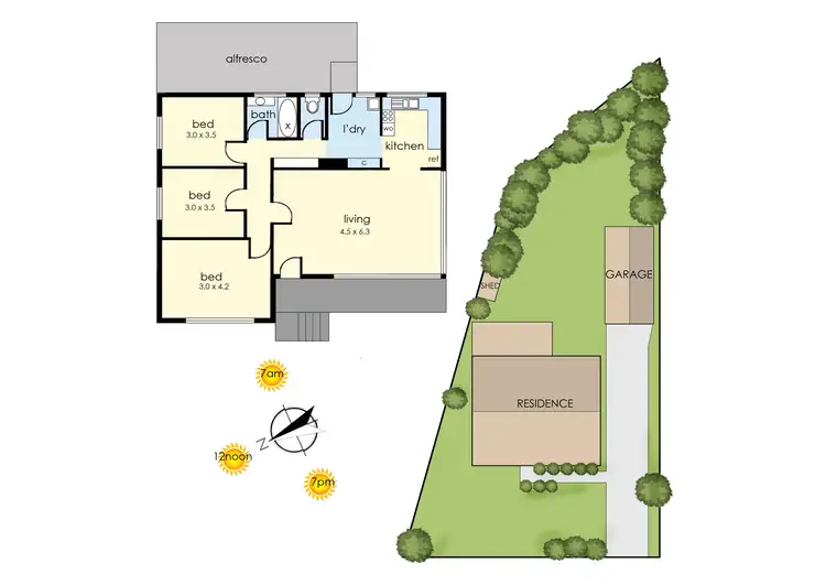 Floorplan of Homely house listing, 3 Silvertop Street, Frankston North VIC 3200