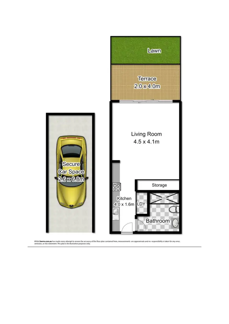 Floorplan of Homely studio listing, 23/11-13 Shackel Avenue, Brookvale NSW 2100