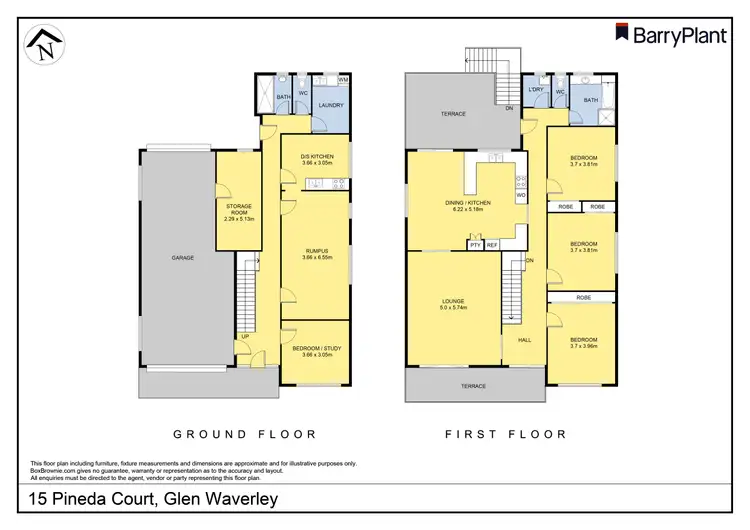 Floorplan of Homely house listing, 15 Pineda Court, Glen Waverley VIC 3150
