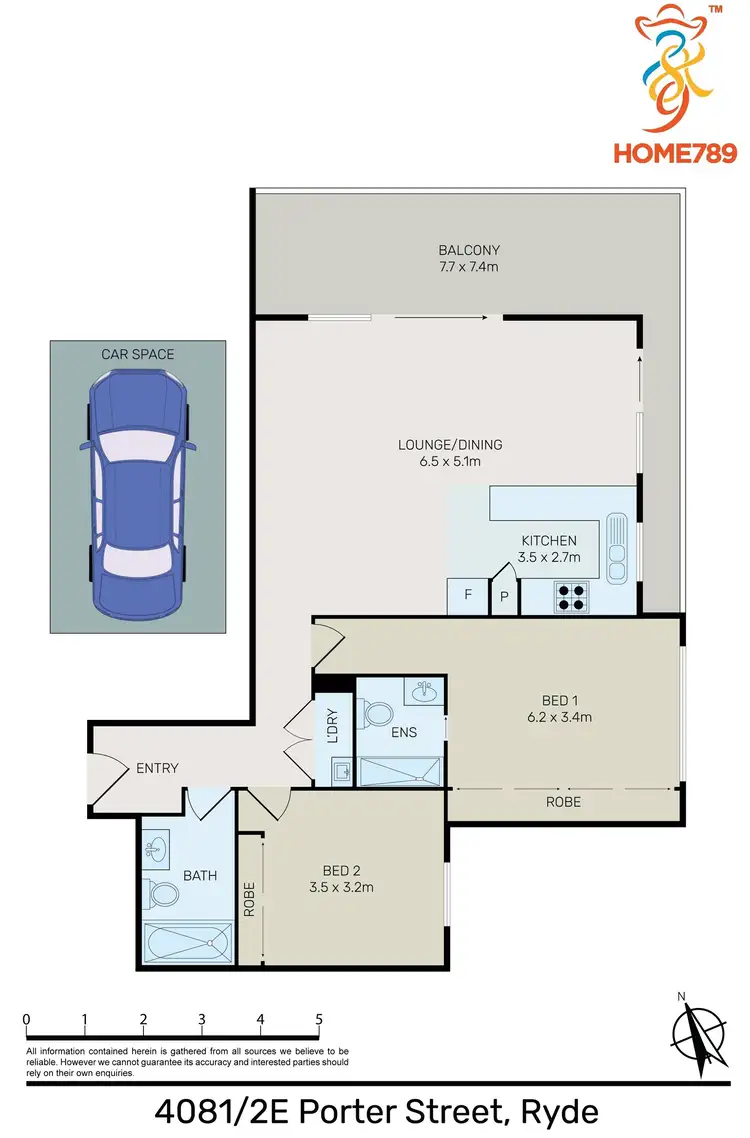 Floorplan of Homely apartment listing, 4081/2E Porter Street, Ryde NSW 2112