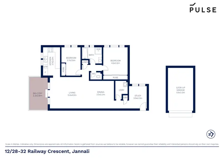 Floorplan of Homely unit listing, 12/28-32 Railway Crescent, Jannali NSW 2226