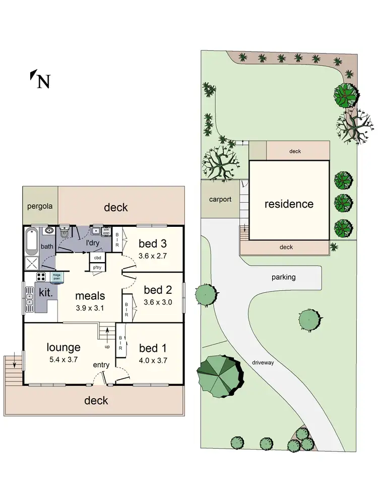 Floorplan of Homely house listing, 5 Goodall Drive, Lilydale VIC 3140
