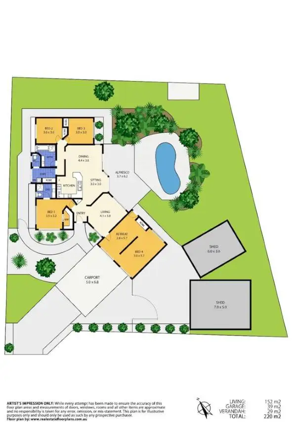 Floorplan of Homely house listing, 61 Cumberland Way, Buderim QLD 4556