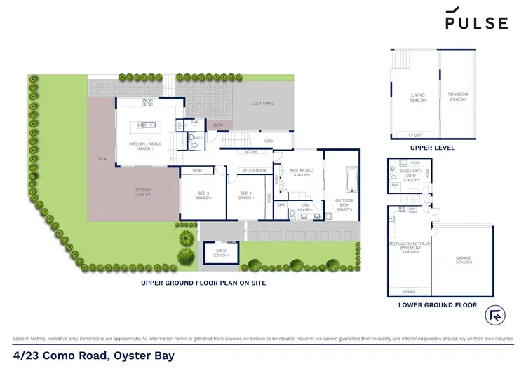 Floorplan of Homely townhouse listing, 4/23 Como Road, Oyster Bay NSW 2225