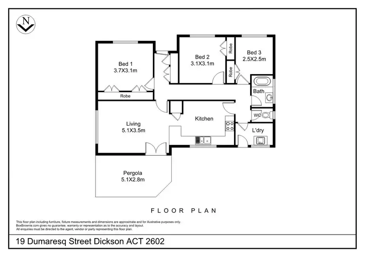 Floorplan of Homely house listing, 19 Dumaresq Street, Dickson ACT 2602