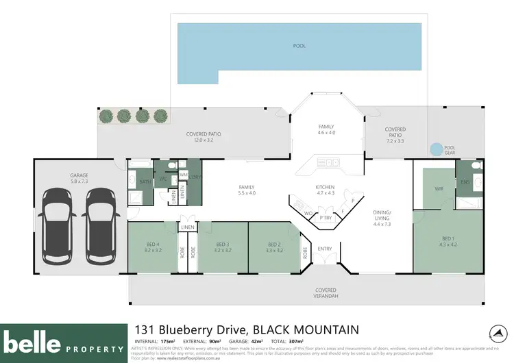 Floorplan of Homely house listing, 131 Blueberry Drive, Black Mountain QLD 4563