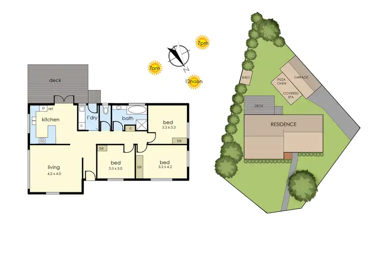Floorplan of Homely house listing, 1 Pecan Court, Frankston North VIC 3200