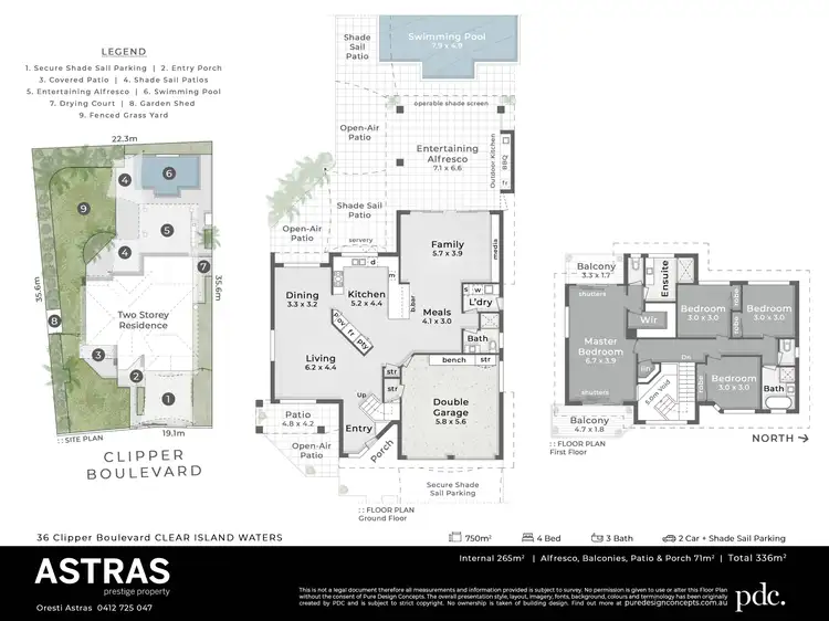 Floorplan of Homely house listing, 36 Clipper Boulevard, Clear Island Waters QLD 4226