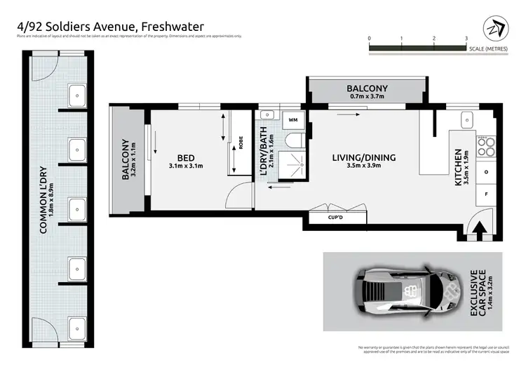 Floorplan of Homely apartment listing, 4/92 Soldiers Avenue, Freshwater NSW 2096