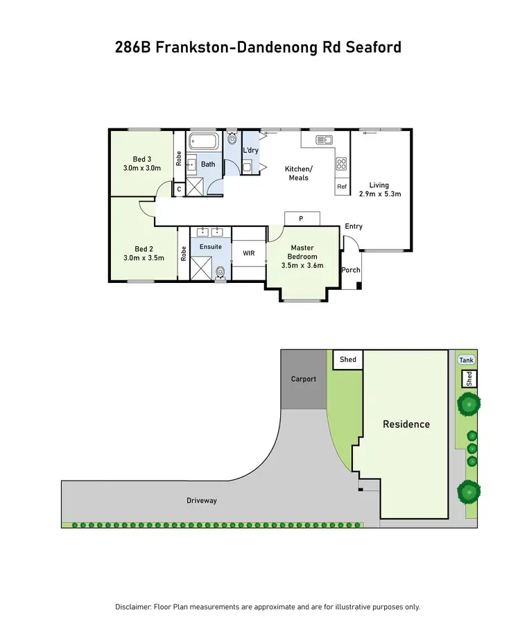 Floorplan of Homely unit listing, 286B Frankston - Dandenong Road, Seaford VIC 3198