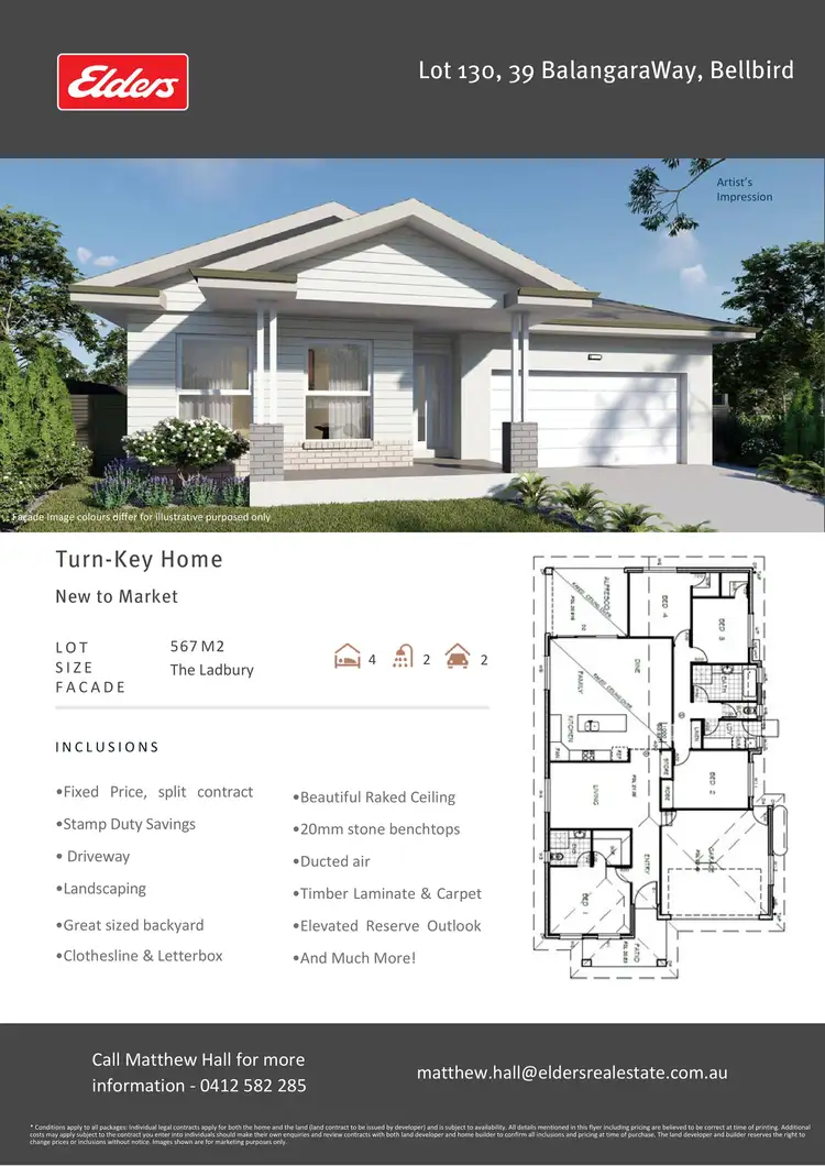 Floorplan of Homely house listing, 39 Balangara Way, Bellbird NSW 2325